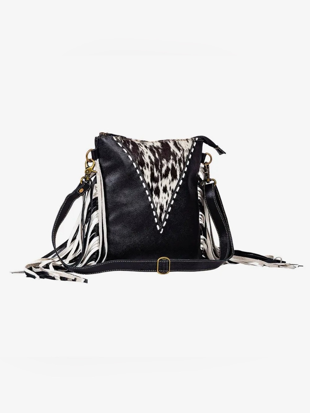 Myra Bag Chilton Draw Concealed Carry Leather Fringe Bag Purse